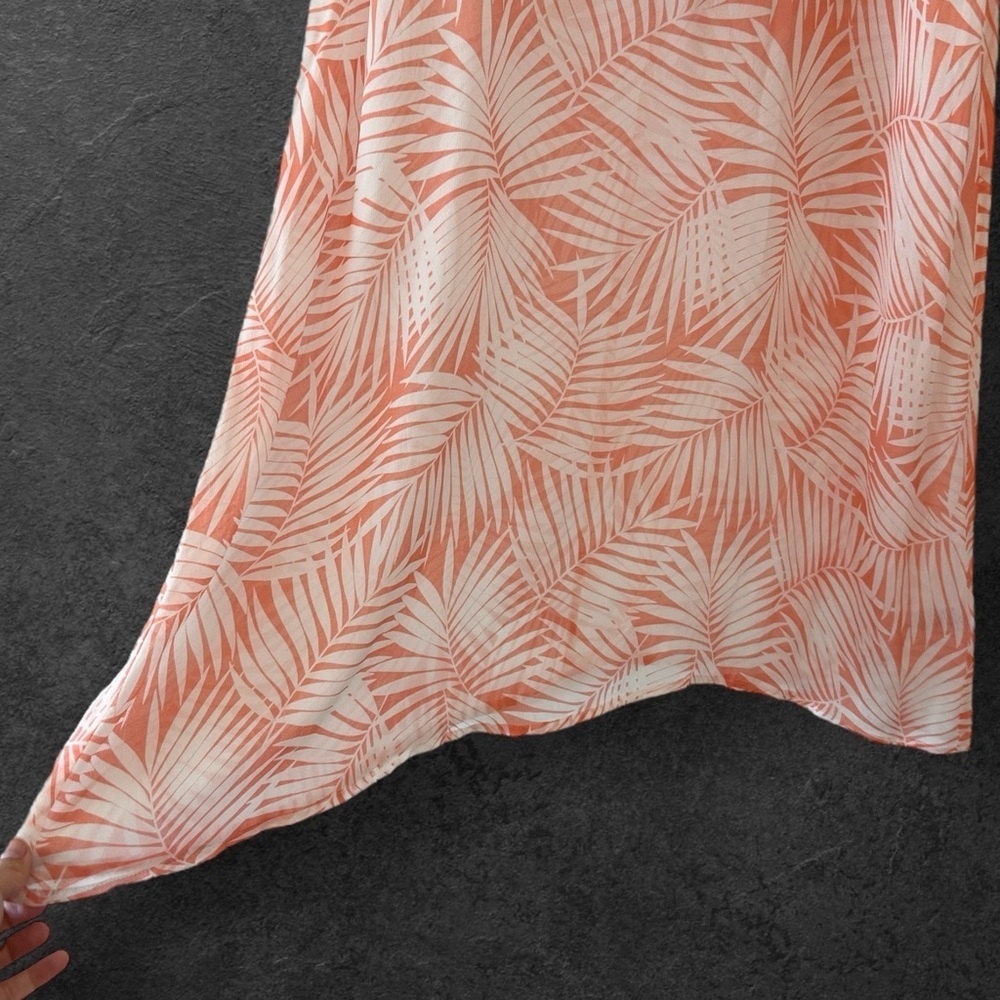 For Love and Lemons Desert Palm Peach Patterned Sheer Midi Skirt Size M - Picture 4 of 12